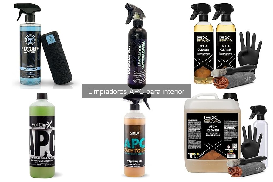 Dónde comprar limpiadores APC para el interior del coche