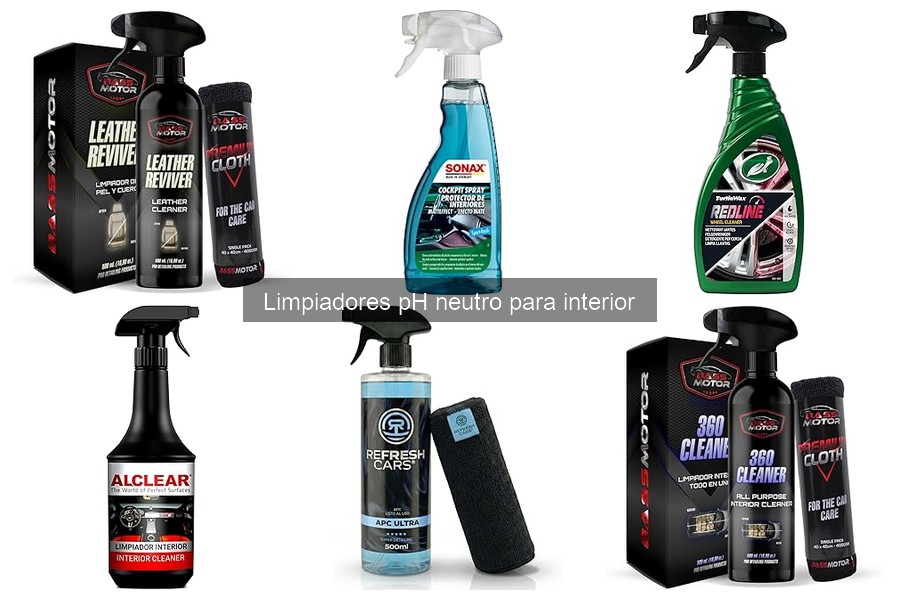 ¿Dónde comprar limpiadores pH neutro para interior del coche?