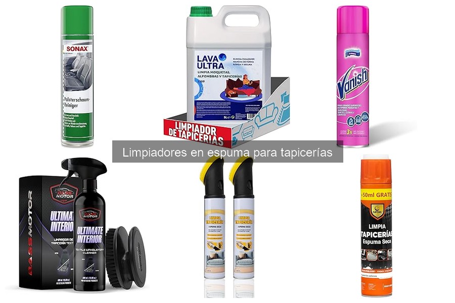 Efectividad de los limpiadores en espuma para tapicerías