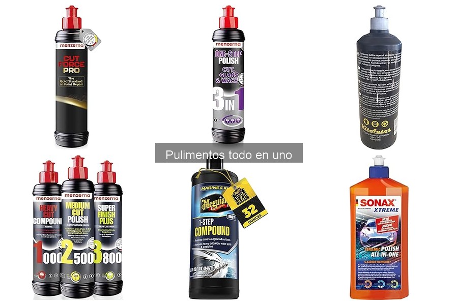 Efecto del pulimento todo en uno en pinturas de coches