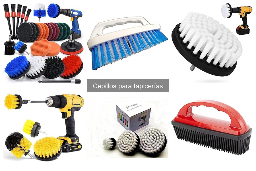 Elimina manchas difíciles con cepillos para tapicerías