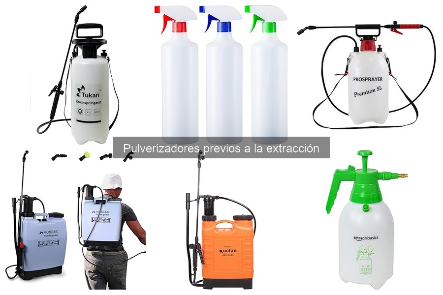 Errores comunes al elegir pulverizadores previos a la extracción