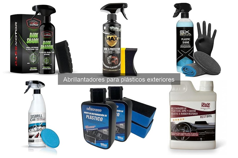 Errores comunes al usar abrillantadores para plásticos exteriores