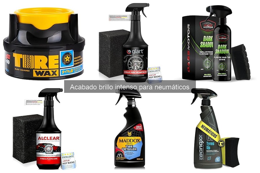 Errores comunes al usar acabado brillo intenso para neumáticos