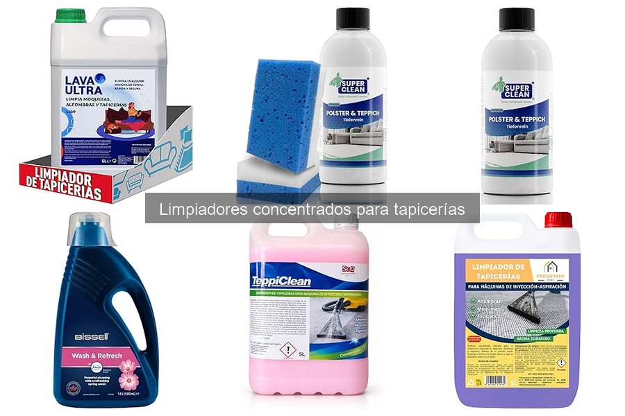 Errores comunes al usar limpiadores concentrados para tapicerías