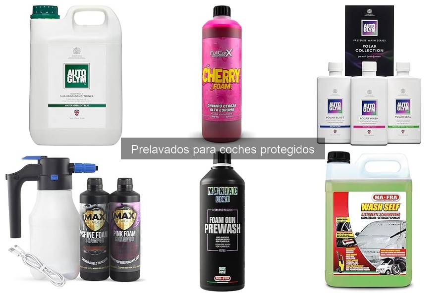 Errores comunes al usar prelavados en coches protegidos