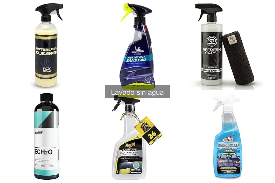 Guía de Compra de Productos para Lavado Sin Agua