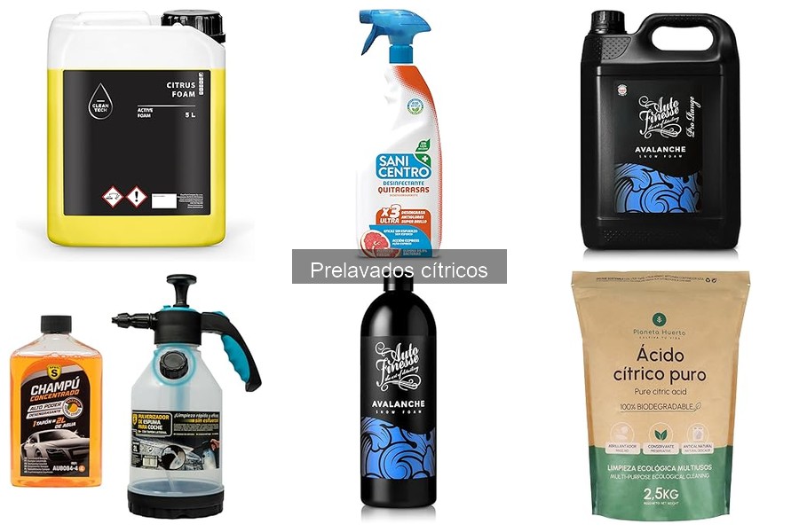 Guía para elegir el mejor prelavado cítrico para mi coche