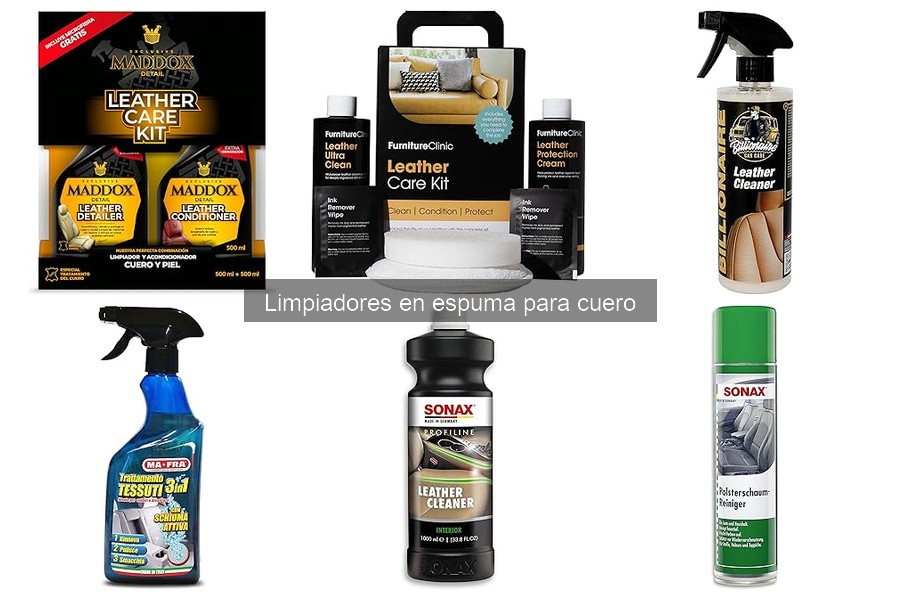 Limpiadores en espuma para cuero: ¿Qué son y cómo funcionan?