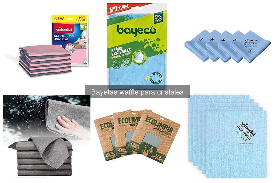 Mantenimiento y cuidado de bayetas waffle para cristales
