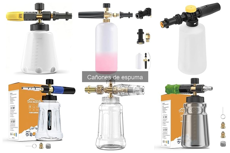 Mantenimiento y limpieza de cañones de espuma para coches