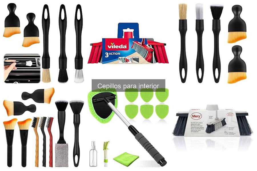 Marcas recomendadas de cepillos para el interior del coche