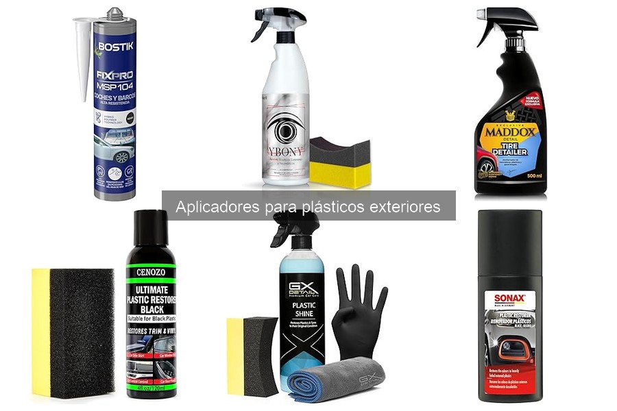 Mejores aplicadores para plásticos exteriores en coches de lujo