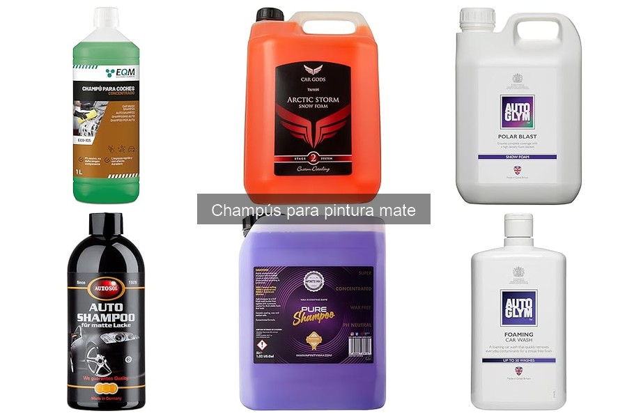 Mejores champús para pintura mate: comparativa y reseñas