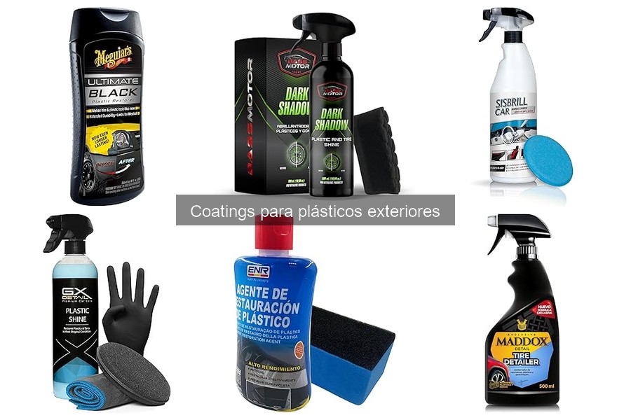 Mejores coatings para plásticos exteriores según uso