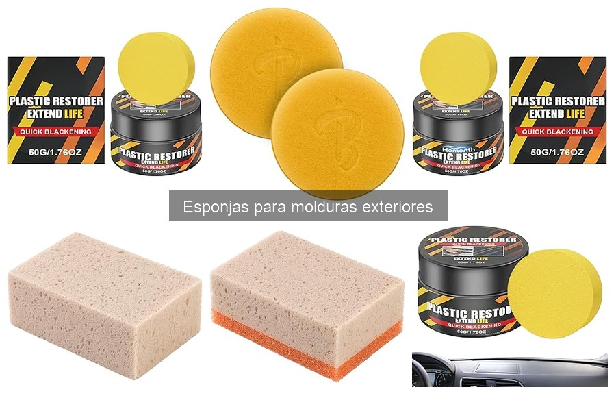 Mejores esponjas para molduras exteriores en coches de lujo