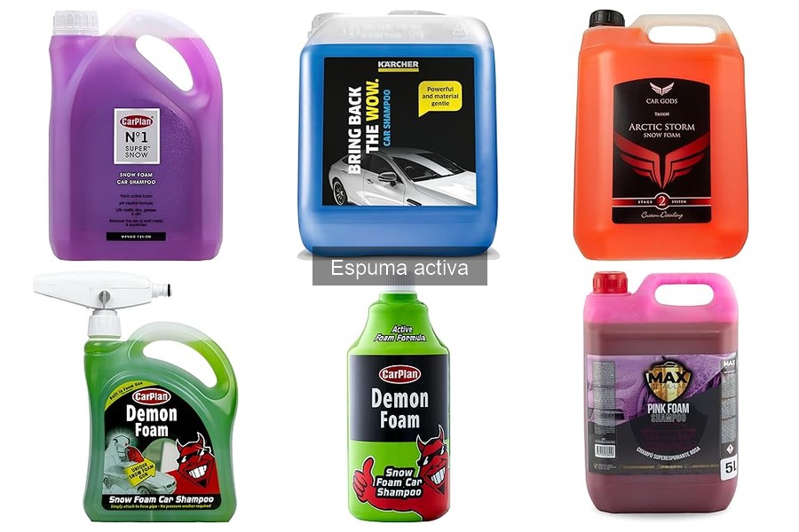 Mejores espumas activas para lavar coches en 2023