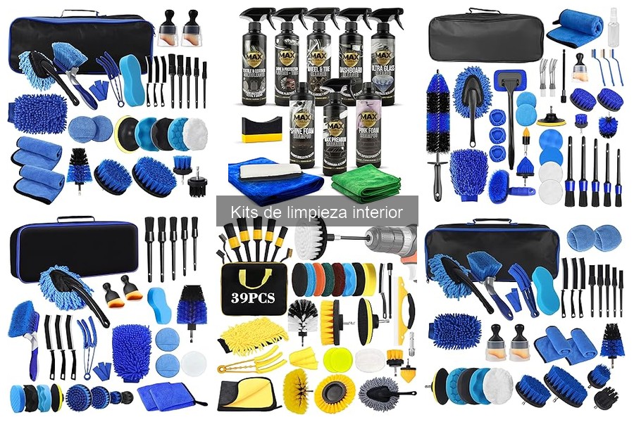 Mejores kits de limpieza interior para coches familiares