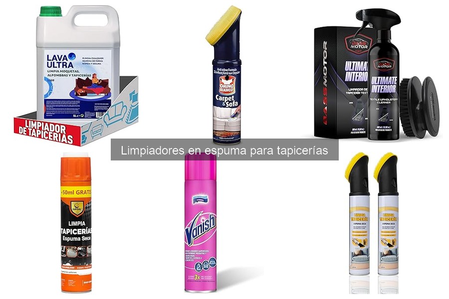 Mejores limpiadores en espuma para tapicerías de coches