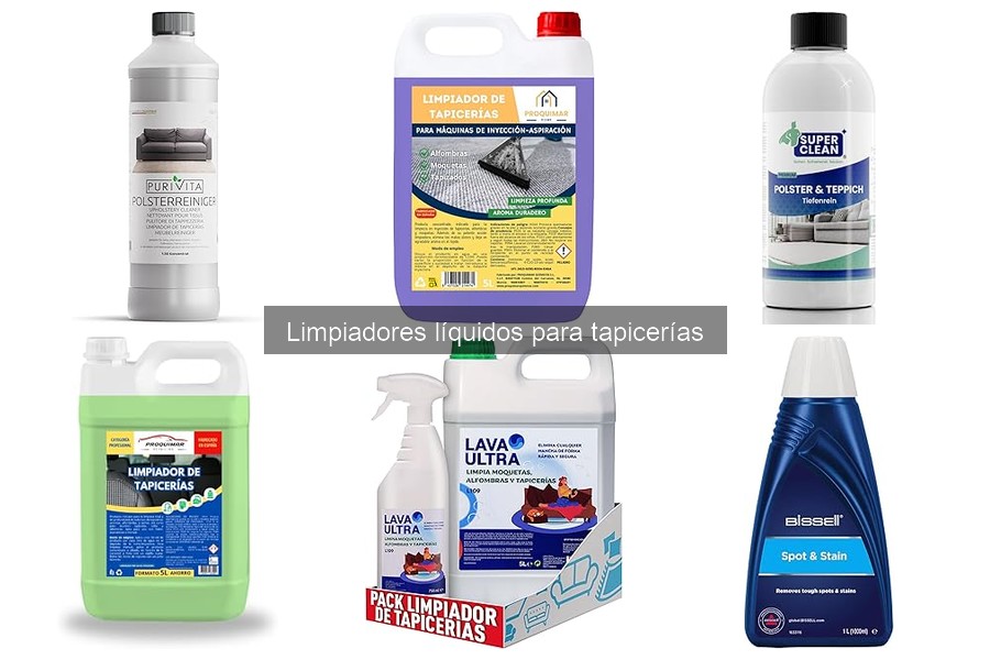 Mejores Limpiadores Líquidos para Tapicerías: Comparativa