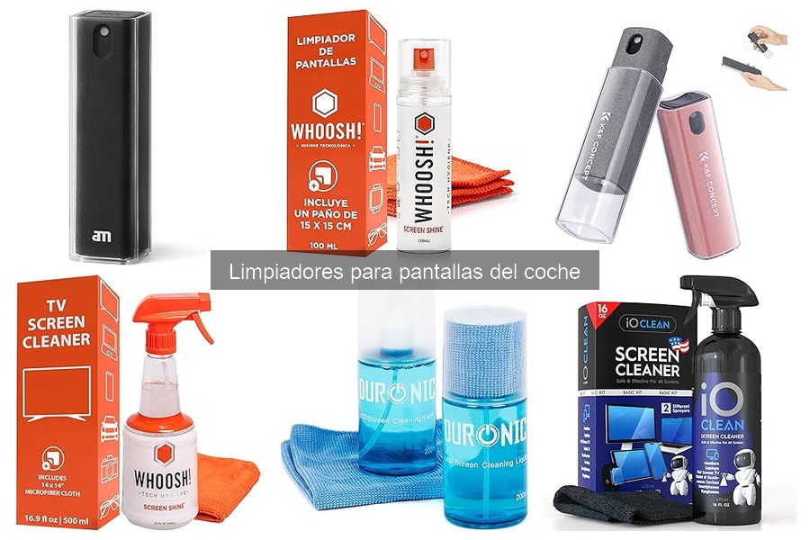 Mejores limpiadores para pantallas del coche: comparativa 2023
