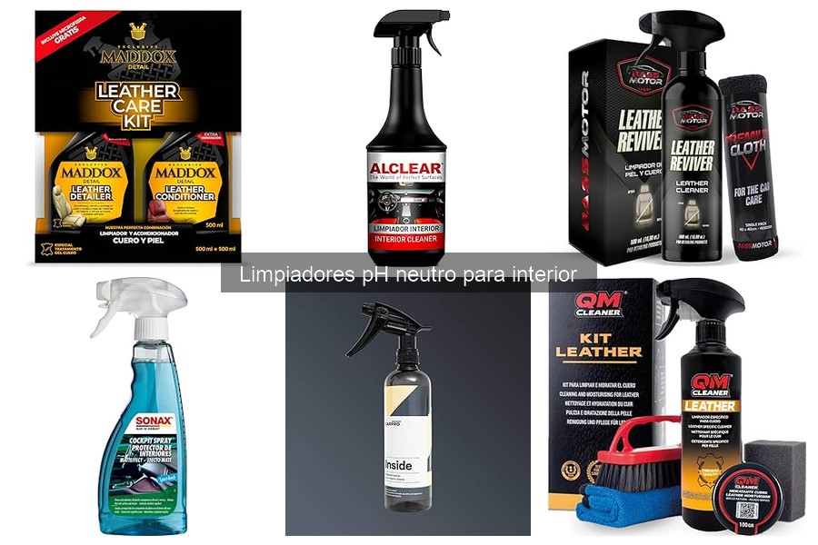 Mejores limpiadores pH neutro para interiores de coche 2023