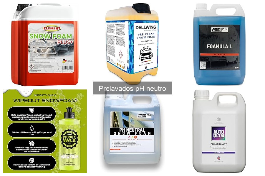 Mejores prelavados pH neutro para cuidar tu coche en casa