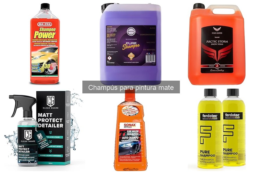 ** ¿Necesito un champú específico para pintura mate?