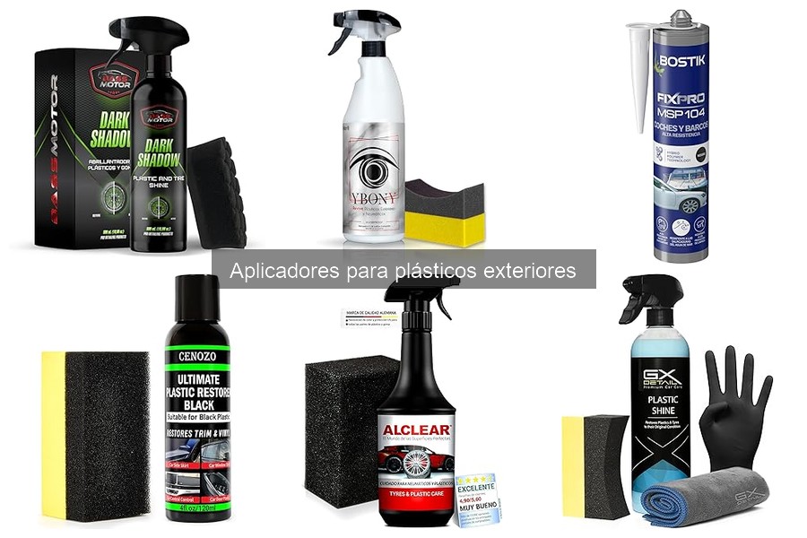 Ofertas en aplicadores para plásticos exteriores de coche