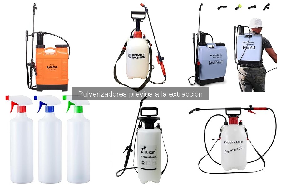Ofertas y precios de pulverizadores previos a la extracción