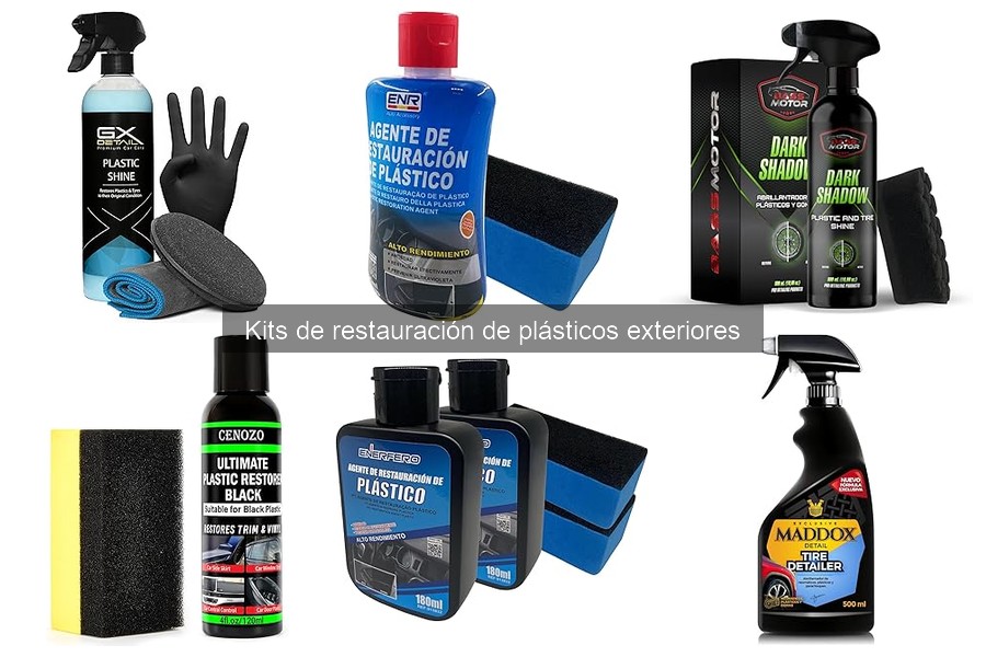 Pasos para aplicar kits de restauración de plásticos exteriores