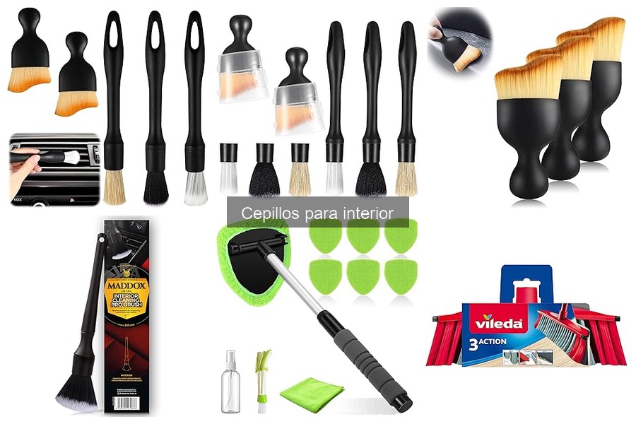 Precio medio de cepillos para interiores de coche