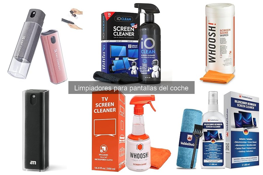 Problemas comunes al usar limpiadores para pantallas del coche