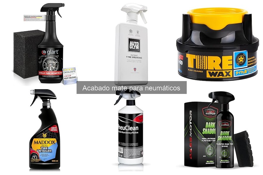 Problemas comunes con acabado mate en neumáticos