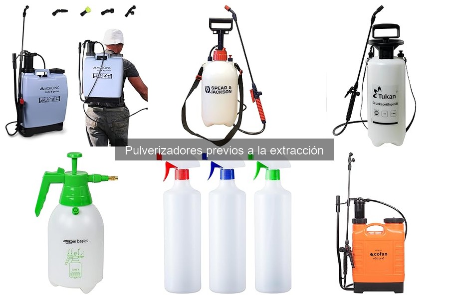 Problemas comunes con pulverizadores previos a la extracción