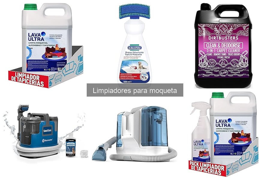Productos complementarios para limpiar moquetas eficazmente