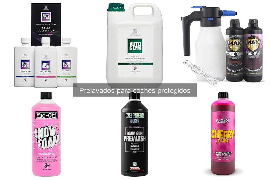 ¿Puedo usar prelavados en coches sin protección? Descúbrelo