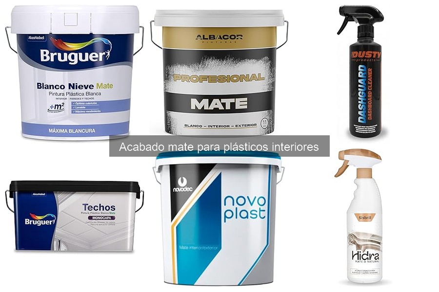 ¿Qué es el acabado mate para plásticos interiores del coche?