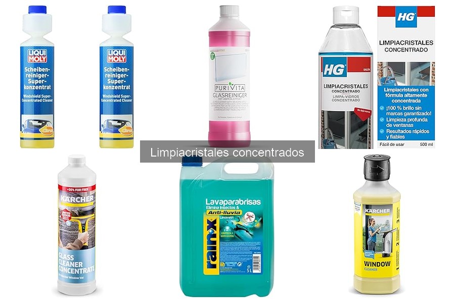 ¿Qué es un limpiacristales concentrado? Guía completa