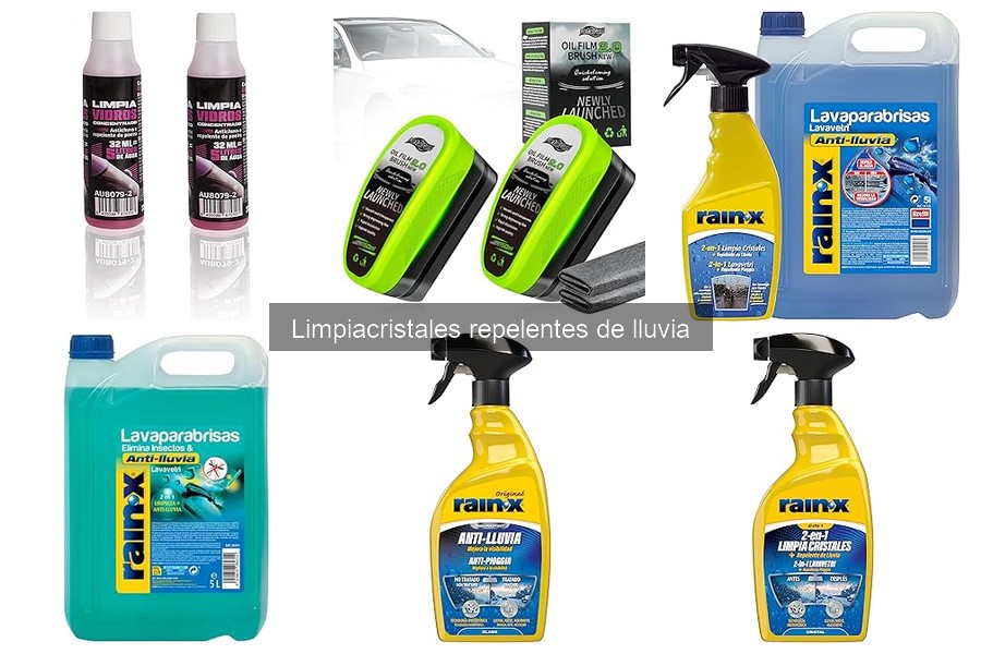 ¿Qué es un limpiacristales repelente de lluvia?