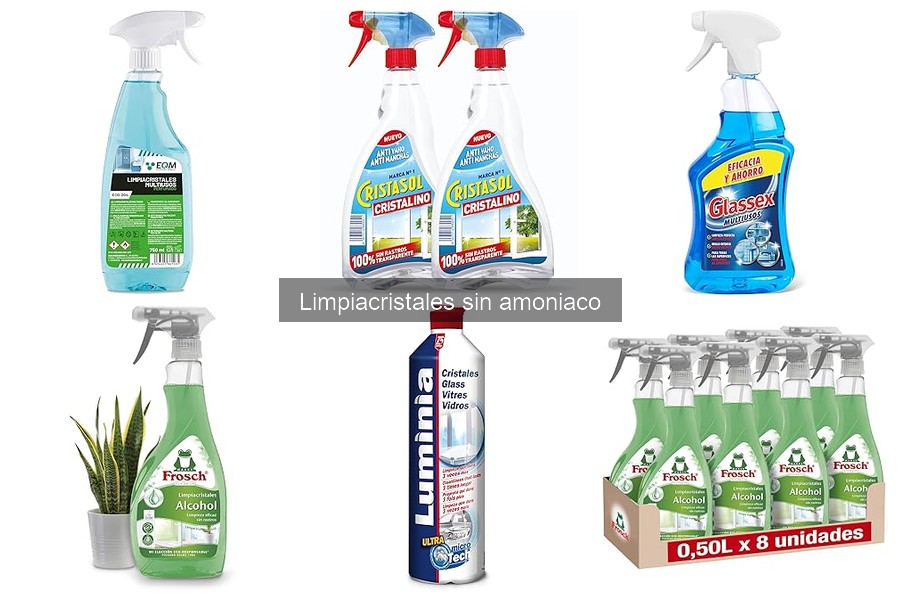 Qué es un limpiacristales sin amoniaco y sus beneficios