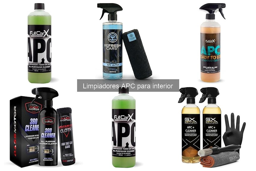 ¿Qué es un limpiador APC para el interior del coche?