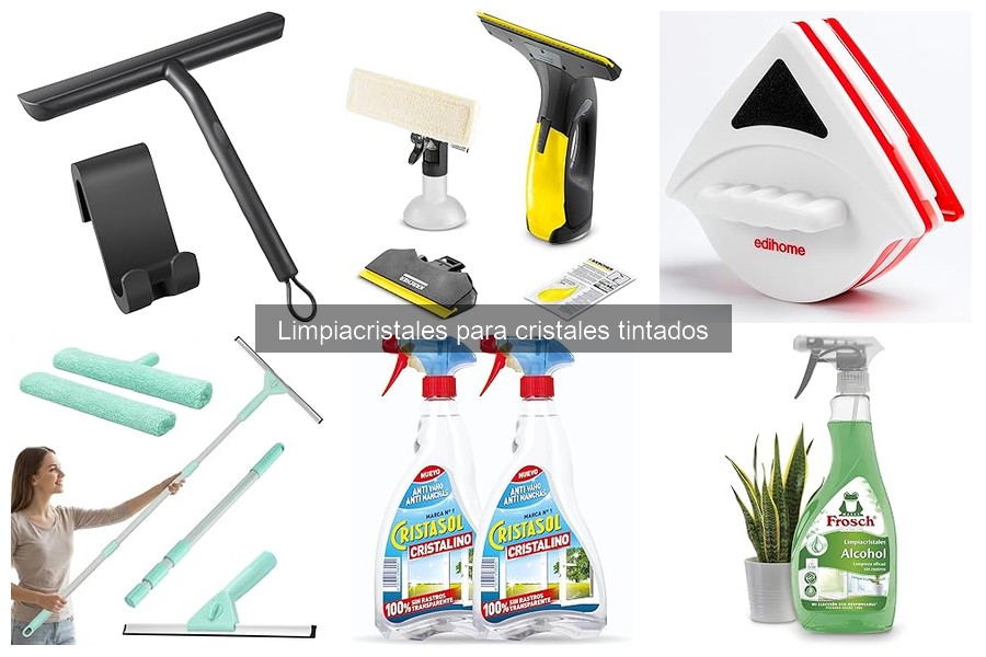 ¿Qué hacer si el limpiacristales dejó marcas en cristales tintados?