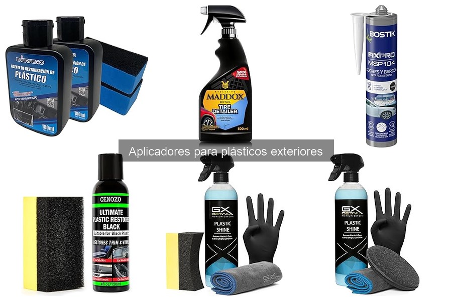 ¿Qué son los aplicadores para plásticos exteriores del coche?