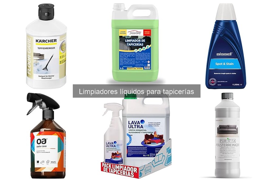 ¿Qué son los limpiadores líquidos para tapicerías?