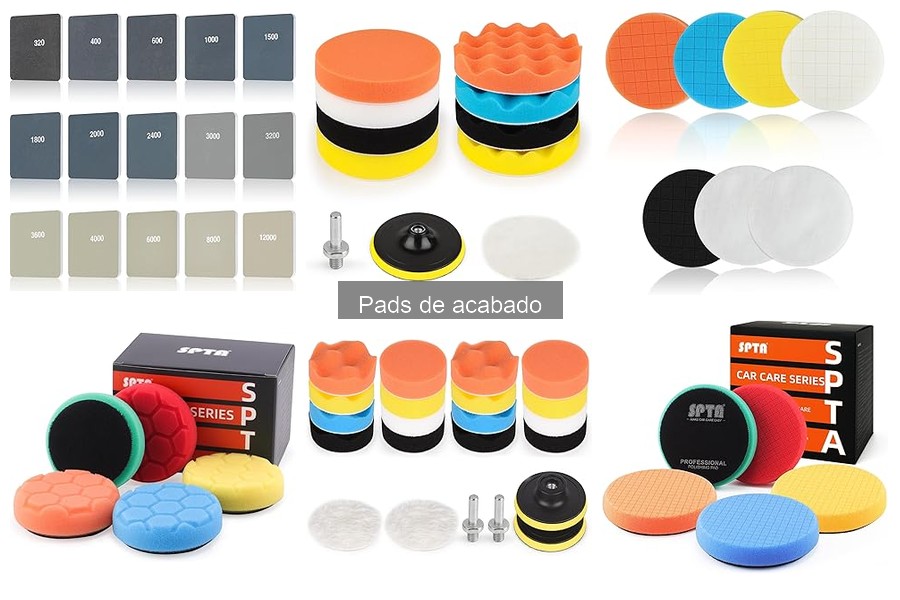 ¿Qué son los pads de acabado en el detallado del coche?