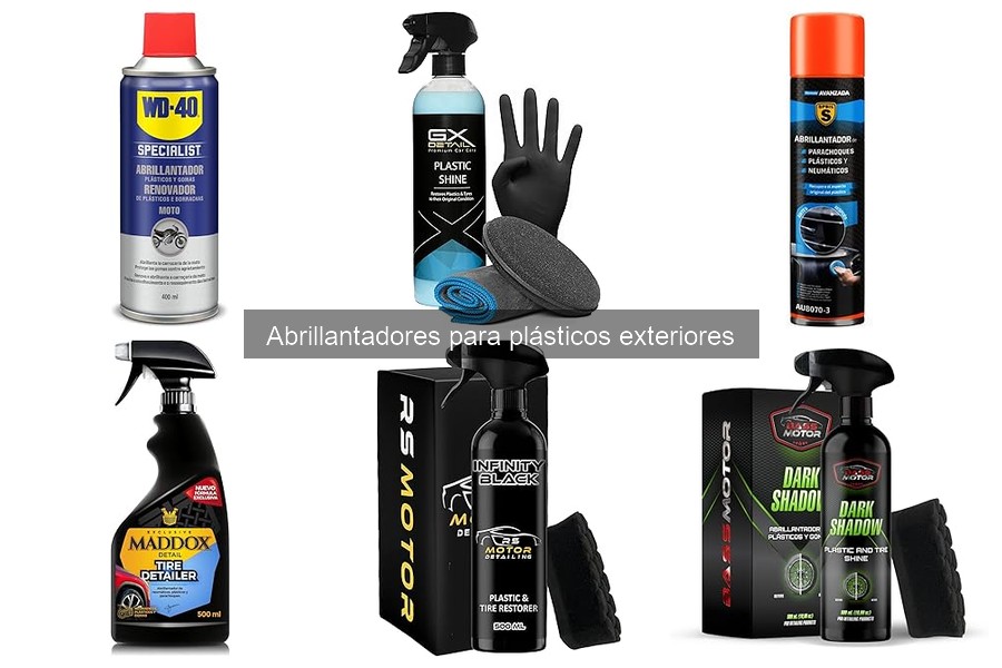 ¿Se pueden usar abrillantadores de plásticos exteriores en interiores?