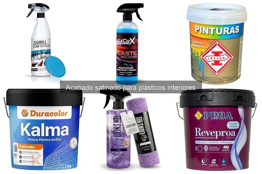 Soluciona problemas al aplicar acabado satinado en plásticos
