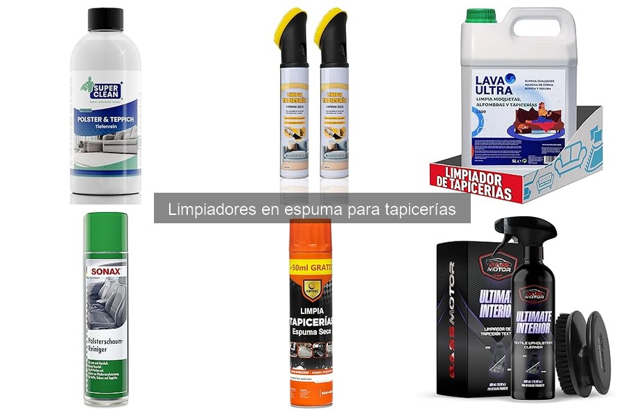 ¿Son seguros los limpiadores en espuma para tapicerías?