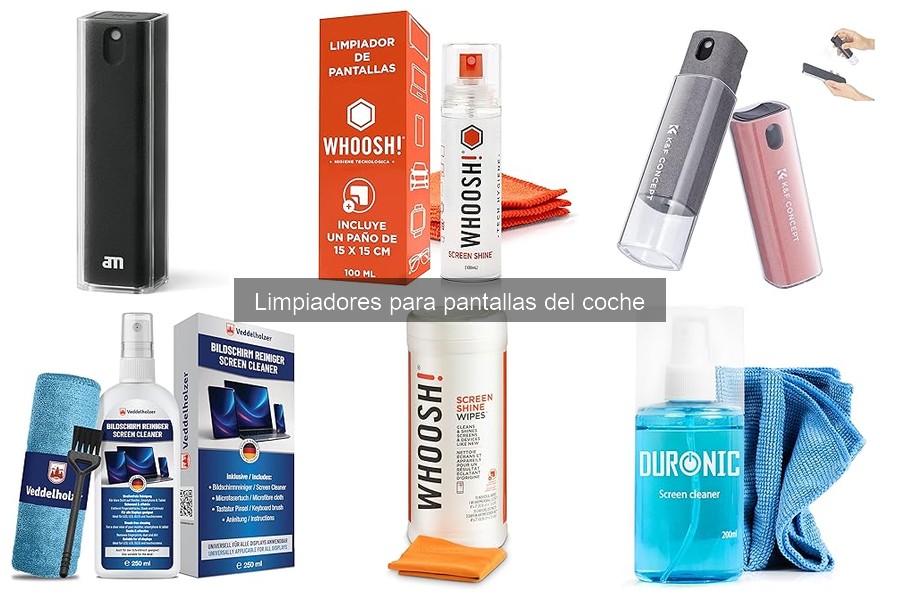 ¿Son seguros los limpiadores para pantallas del coche?